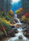 Cobble Hill 1000 Piece Puzzle - Mountain Cascade - Sample Poster Included