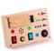 Busy Board Toddler Montessori Toys with LED Light Switch, Sensory Wall Panel for Busy Toddlers 1-3