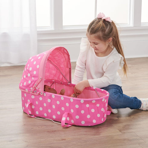 Badger Basket Just Like Mommy 3-in-1 Toy Doll Pram Stroller and Carrier for 18-22 inch Dolls