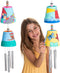 Make Your Own Wind Chime Craft Kit, 2-Pack Large Bells, Stencils &