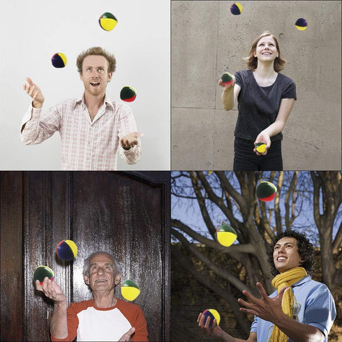 6 Pack Soft Juggling Balls for Beginners, Bulk Set for Juggler, Kids and Adults