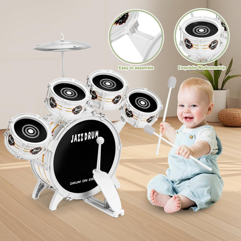 Set 1-3 Set 5 3 4 3-5 Kids Drum for Toddlers - Musical Toy Drums for Kids - Drums Musical Instruments Toys for Year Old