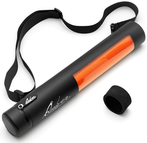 Quiver Time Black XL Orion Playmat Tube, TCG MtG Playmat Case with Waterproof Zipper, Fits 14" and 15" playmats