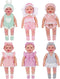 BABESIDE 6 Sets of Baby Doll Clothes for 12-15 Inch Dolls, Various