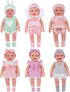 BABESIDE 6 Sets of Baby Doll Clothes for 12-15 Inch Dolls, Various