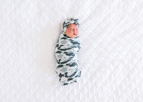 Gunnar Large Knit Baby Swaddle Blanket - Premium Soft Receiving Blanket