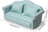Dollhouse Couch Miniature Sofa with Pillows - 1:12 Scale Model Living Room Furniture for Decoration