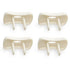 Metal Anti Tip Furniture Kit, 4 Pack Silver Anchors for Baby Proofing, TV Safety Straps & Earthquake Straps