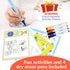PILLANI Kids Travel Tray for Car - Toddler Car Activities, Car Seat Tray with Activity Sheets & Pens, Road Trip