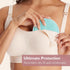 Momcozy 4 14 Pack Reusable Breast Pads, Innovative Use of Absorbent Fabric & Layers of Super Absorbent Core Washable