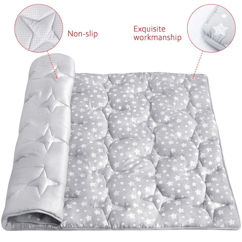 74"x50" 74x50 Inches, Moonsea Baby Play Mat Playpen Mat Thick Ultra Soft Playpen Mat for Playing or Crawling, One-Piece