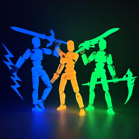 VRME 13 Set, Dummy 13 Dummy 3D 5-Pack (5-Colors) Luminous Titan Action Figures Multi-Colored Lucky Robo Nova