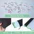 (31.5 31.5) TIASUSAN Blue Mahjong Mat x with Black Carrying Bag, Anti-Slip, Noise-Reducing Mahjong Mat for Table