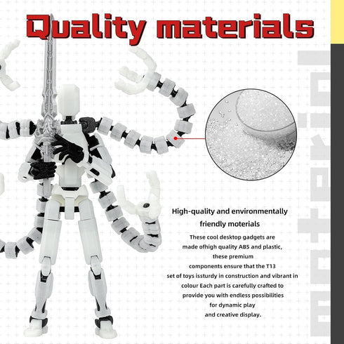 PkghoKids T13 Accessories,T13 t-13 3D 5.5inch) Action Figure Already Assembled Multi-Jointed Movable,for Collectors