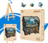 '-17.3 17in -460 Wooden Puzzles for Adults, Treasure Chest Ocean Jigsaw Puzzle, Unique Shape Wood Puzzles Adult, Wall