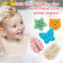 Set 5 Pack Konjac Baby Bath Sponge - Soft Cleansing Facial & Body Sponge for Delicate Skin, Natural Konjac Fiber Bath