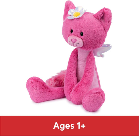 GUND Maeve Rose Fairy Cat Plush Toy, Take Along Friends Cat Stuffed Animal for Ages 1 and Up, Pink, 15”
