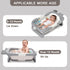 LAUJIA (0-24 Collapsible Baby Bathtub for Newborn to Toddler Months), Portable Baby Bath Tub for Travel, Newborn