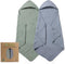 Seozio Hooded Baby Bath Towels for Newborn, 2 Pack 100% Cotton 32x32Inch Baby