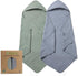 Seozio Hooded Baby Bath Towels for Newborn, 2 Pack 100% Cotton 32x32Inch Baby