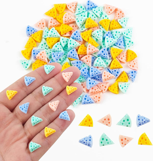 HOMICO 200 Pieces Tiny Cheese for Dollhouse Miniatures Resin Food for Crafts Mini