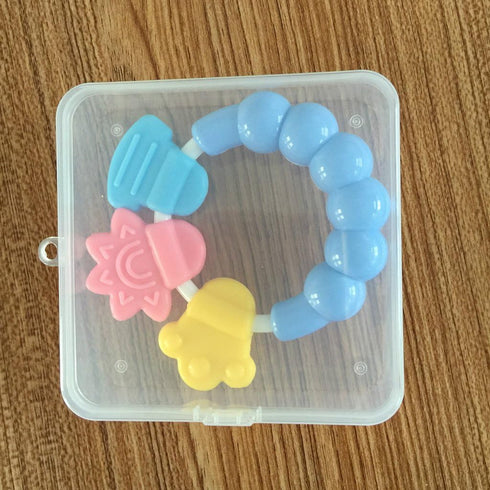 Saccgt Portable Baby Infant Teether for Case ansparent Holder Pacifier Chain Storage Box Newborn Outdoor avel Clear