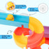GQIRIL 40PCS Sets, 3-5 Baby Bath Toys for Toddler - Bathtub Slide Track with Suction Cups, DIY Shower Time Duck