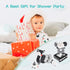 3 Pcs Car Seat Toys for Babies 0-6 Months, Black and White Hanging Rattle Toys for Crib Mobile, Infant Sensory