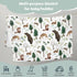 Woodland Forest Animals Baby Blanket Gift for Boys, Pine Tree Bear Fox Deer Leaf Flannel Fleece Nursery Bed Swaddling