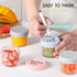VITEVER 6 Pack Glass Baby Food Storage Containers, 4 oz Jars with Lids, Microwave, Dishwasher & Freezer Safe