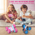 2.4Ghz 360 3+ Remote Control Car, Pink RC Cars for Girls, Rechargeable RC Truck, Double Sided Rotating Stunt Car Toy
