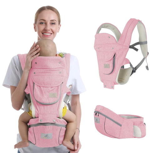 3-36 Baby Hip Seat Carrier - Ergonomic Infant Waist Stool with Hip Seat - Kangaroo Bag Front and Back Holder Months