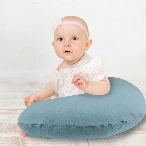 2 Pack, Hooyax Muslin Nursing Pillow Covers Soft and Breathable Nursing Covers for Breastfeeding Pillows, Adorable