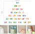 DECOWALL DS-8014 Colourful Animal Alphabet ABC Kids Wall Stickers - Peel and Stick Removable Decals for Nursery