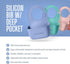 ADORIKIDS RideBib Silicone Vomit Bib with Extra-Deep Pocket for Motion Sickness Relief During Travel. Patent Pending