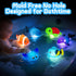 ZGLYMUS Light Up Bath Toys,No Hole Mold Free Baby Bath Toys,Ocean Animal Water-Activated Lights Flashes and Change