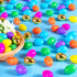 518 -2.36" 18 NEWBEA Easter Eggs Bright Colors Plastic Easter Eggs Empty Include Golden Eggs Perfect for Eggs