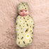 Lcokin Set Cute Bee Baby Stuff Swaddle Blanket with Beanie Hat for Boys and Girls, Soft Daisy Newborn Swaddle Wrap