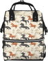 TZTTZT Cool Colorful Horse Print Diaper Bag Backpack, Toddler Baby Girl Boy Diaper