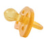 1 Count (12-18 SWEETIE Rubber Pacifier Natural Rubber Pacifier Rounded Heart Shape Rubber Original Natural Rubber