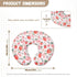 Strawberry Nursing Pillow Covers Reversible and Soft Feeding Pillow Slipcover Fits Standard Infant Nursing Pillow