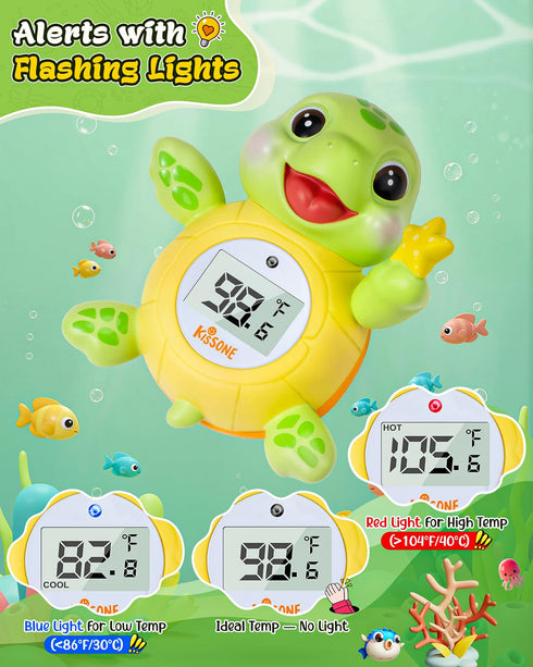 Baby Bath Thermometer, Digital Water Temperature Monitor for Newborns & Toddlers, Accurate Temperature Readings
