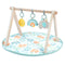Ingenuity Sun Valley Wooden Baby Play Mat, Foldable A-Frame Bar, Machine-Washable Mat,