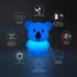 Koala Night Light for Kids, Silicone Bedside Bedroom Lighting, Color Changing Baby Nursery Light