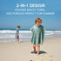 Zamlory Hooded Kids Beach Towel - Soft Poncho Towel for Babies and Toddler - Lightweight Waffle Cotton Towel Cover Up