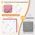 2 Pack 2 Pack Set, 36x36 Inch Muslin Hooded Baby Bath Towels and WashCloth Soft Cotton Bath Towel Baby Wipes Absorbent