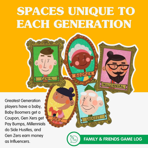 Joy for All The Game of Life Generations - Board Game for Seniors with Easy to Read Action Cards