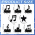8 Pack 1950's Sureio Music Notes Honeycomb Centerpieces Musicical Party Decoration Music Themed Silhouette Table