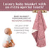 27x40 Inch berry bebe Luxury Receiving Blanket, Personalized Baby Blankets, Personalized Baby Gifts, Boutique Style