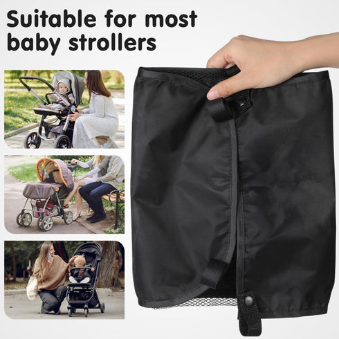 TOYANDONA Stroller Storage Bag Versatile Organizer for Diapers Towels Shopping Items Bottom Basket Replacement